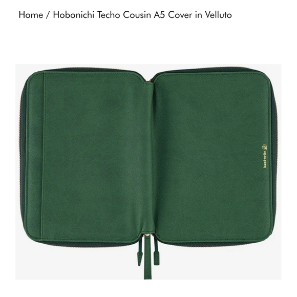 ❤️BUY 5 GET 3 FREE  Hobonichi Techo Cousin A5 Cover in Velluto, Retail $76.00US - Picture 3 of 16